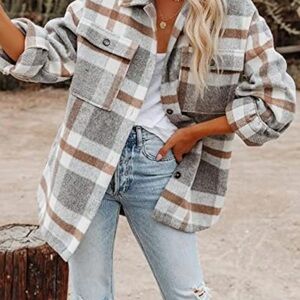Oversized Plaid Shacket Size S
